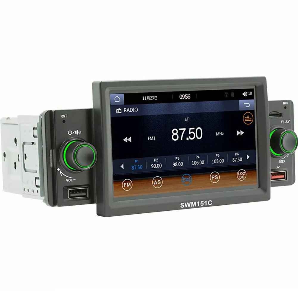 SW-151C 5 Inch Touch Screen MP5 Car Radio Wired CarPlay Android Auto Bluetooth-Compatible Multimedia Player