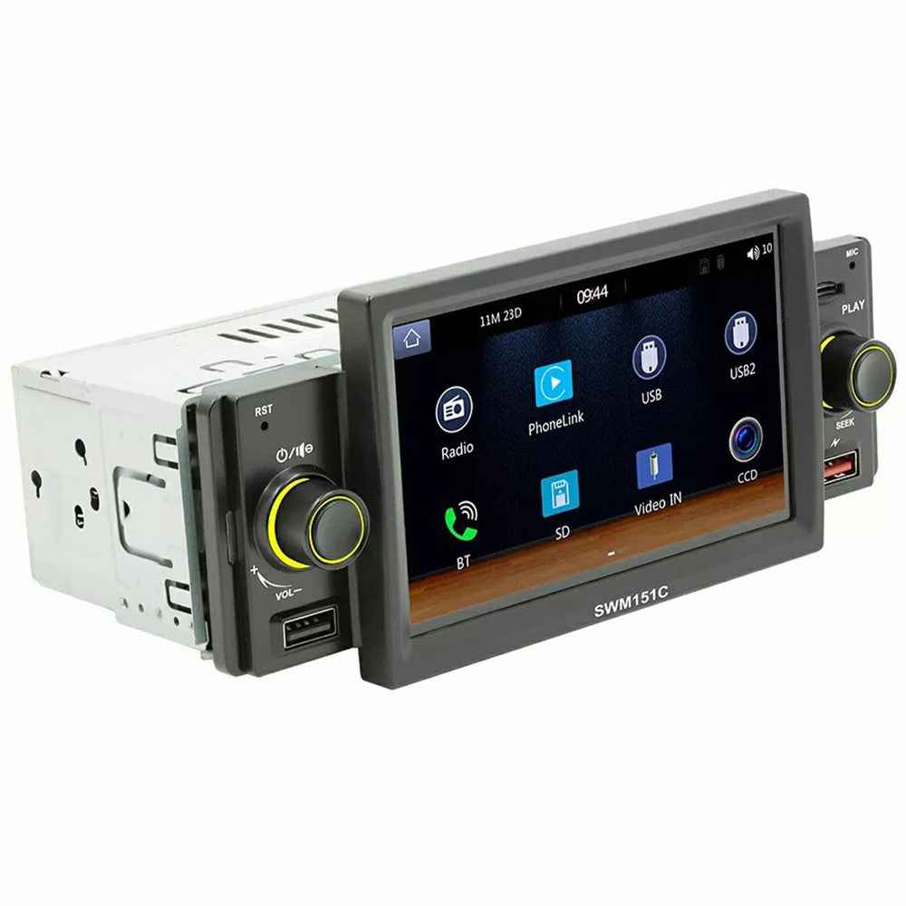 SW-151C 5 Inch Touch Screen MP5 Car Radio Wired CarPlay Android Auto Bluetooth-Compatible Multimedia Player