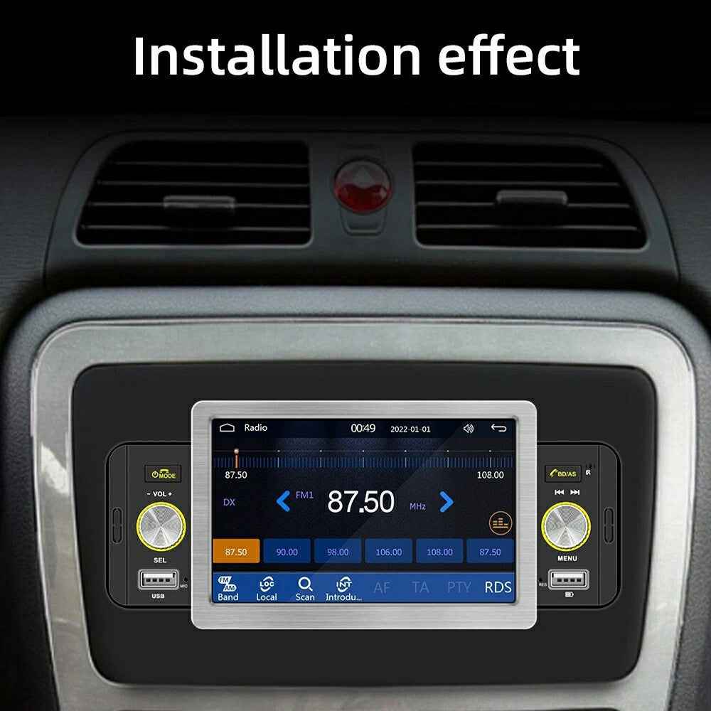 158C Wired CarPlay 5 Inch Touch Screen MP5 Player Radio Bluetooth-Compatible Car Multimedia Player