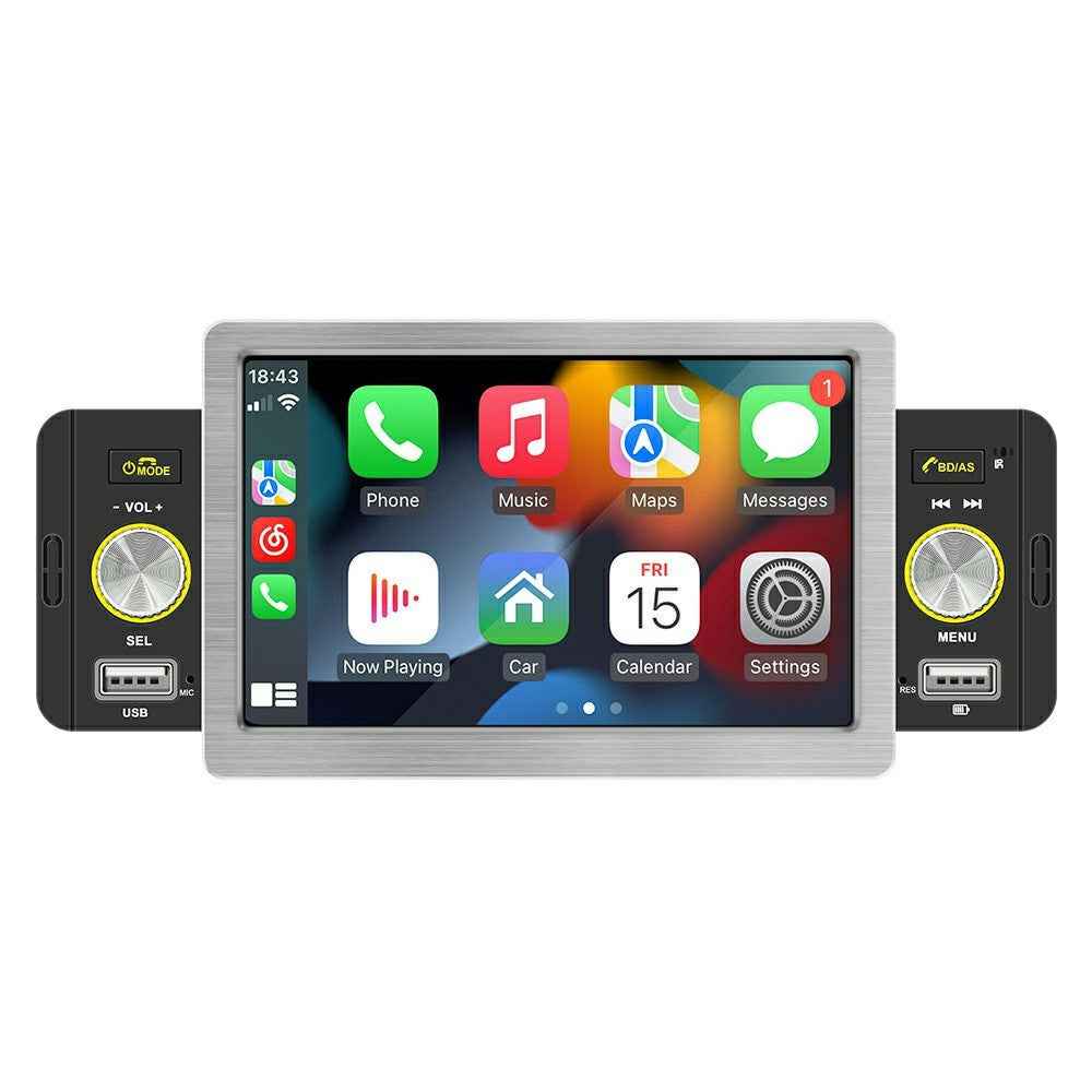 158W Wireless CarPlay 5 Inch Touchscreen MP5 Car FM Radio Bluetooth Multimedia Player