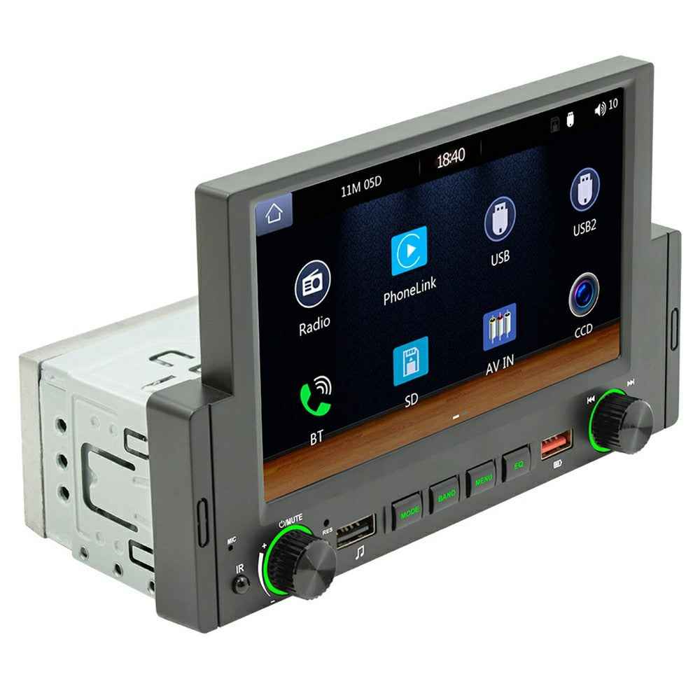 F170C Wired CarPlay Android Auto 6.2 Inch Touch Screen MP5 Car Radio Bluetooth-Compatible Multimedia Player