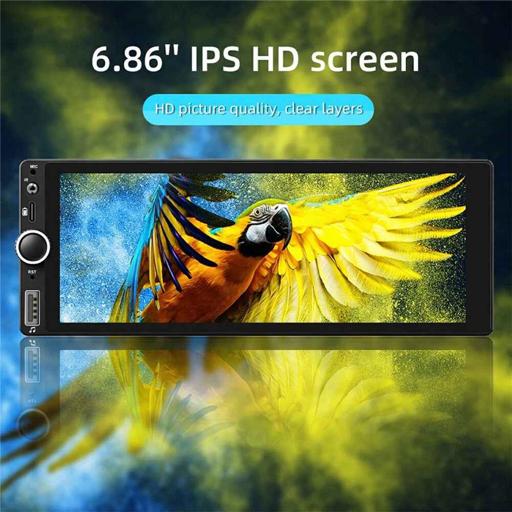 F6021W 6.86 Inch Wireless CarPlay Android Auto MP5 Player Car HD Backup Camera Navigation System