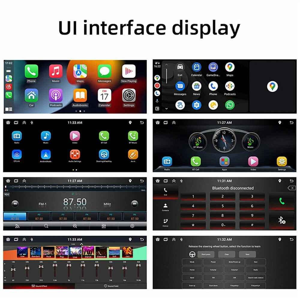 F6021W 6.86 Inch Wireless CarPlay Android Auto MP5 Player Car HD Backup Camera Navigation System