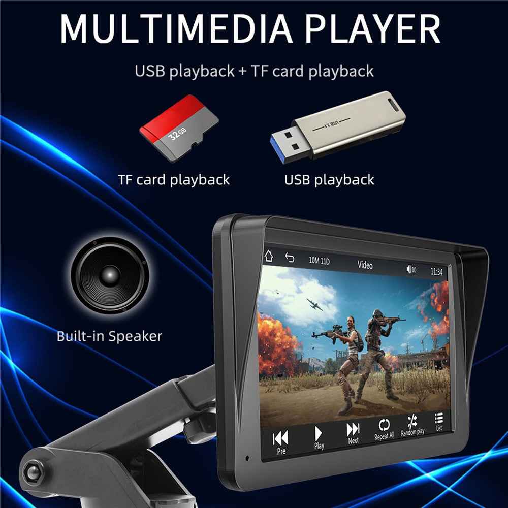 B300A Portable 7 Inch HD Large Screen Car MP5 Player GPS Navigation Bluetooth-Compatible Wireless CarPlay