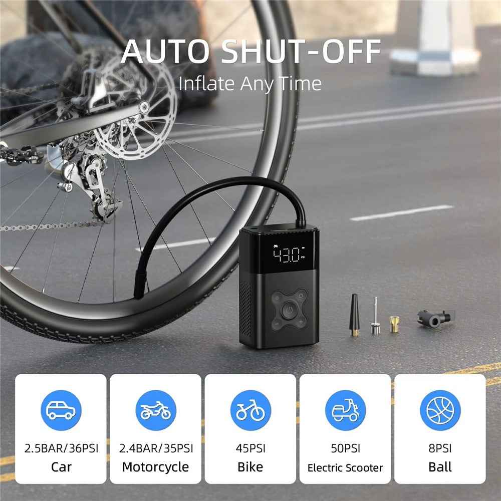 CQB-B5-01 Portable Digital Display Wireless Car Air Pump  19 Cylinder Smart Electric Tire Inflator