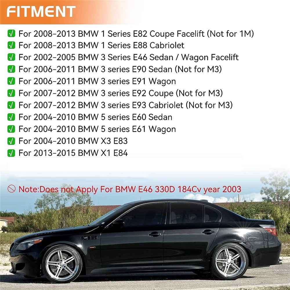 1 Pair Dynamic LED Side Marker Turn Signal Lights for E90 E60 E88 X1 X3 Sequential Flowing Lamp