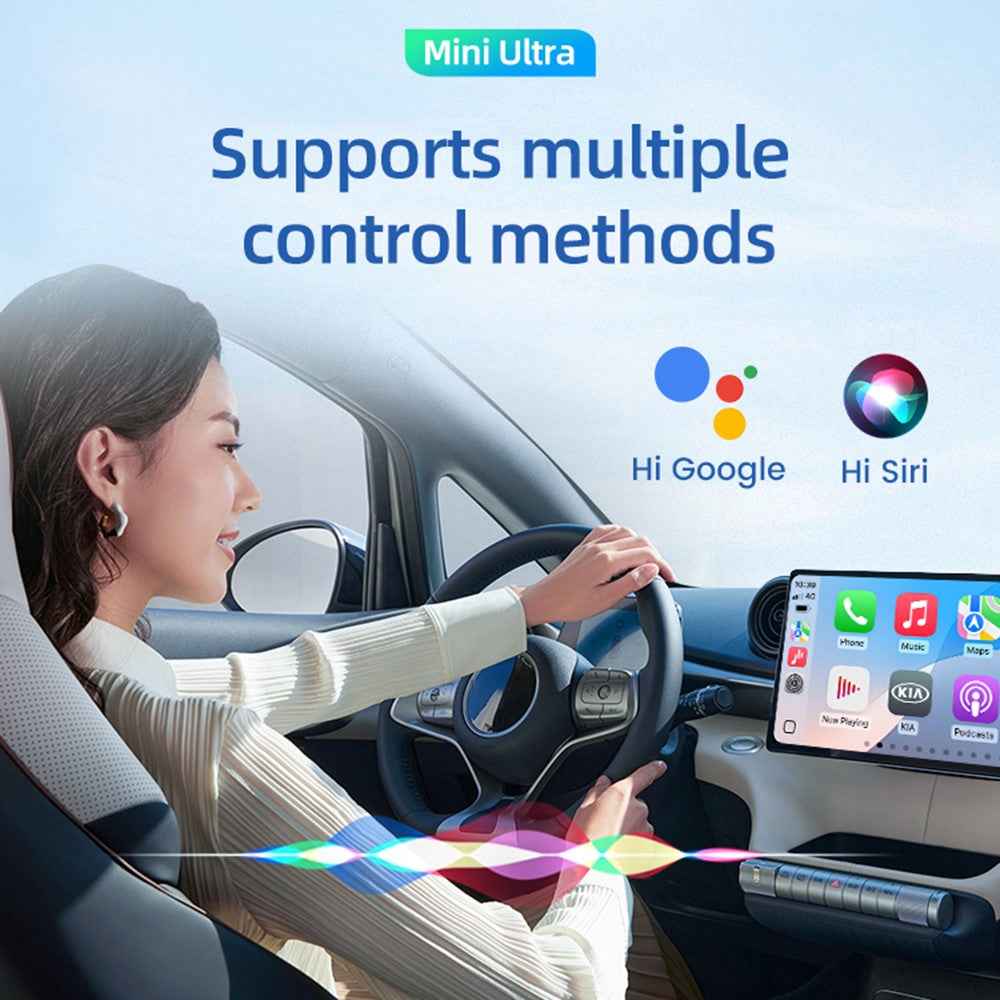 CARLINKIT Mini Ultra Wireless CarPlay Android Auto Adapter for Wired CarPlay Android Auto Car Upgrade