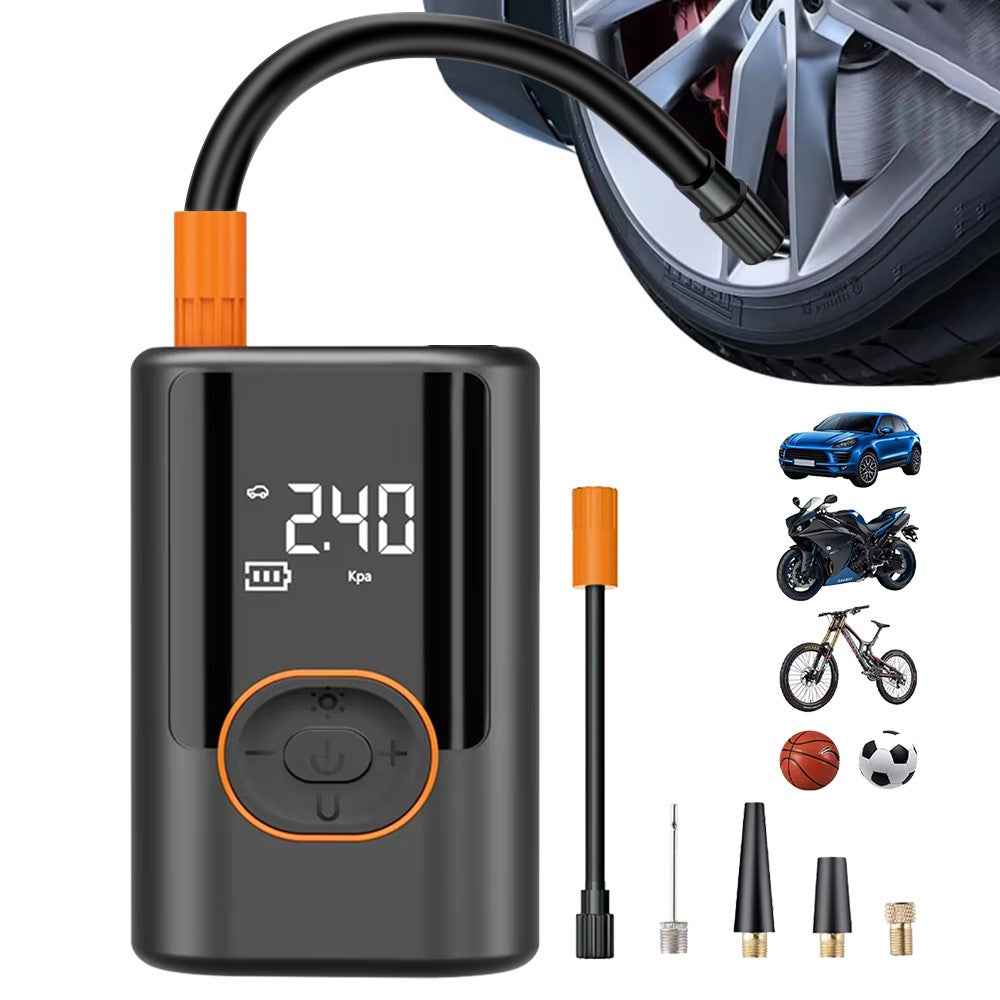 19 Cylinders Portable Wireless Car Tire Inflator Digital Tire Pressure Detection Air Pump with Power Bank Function