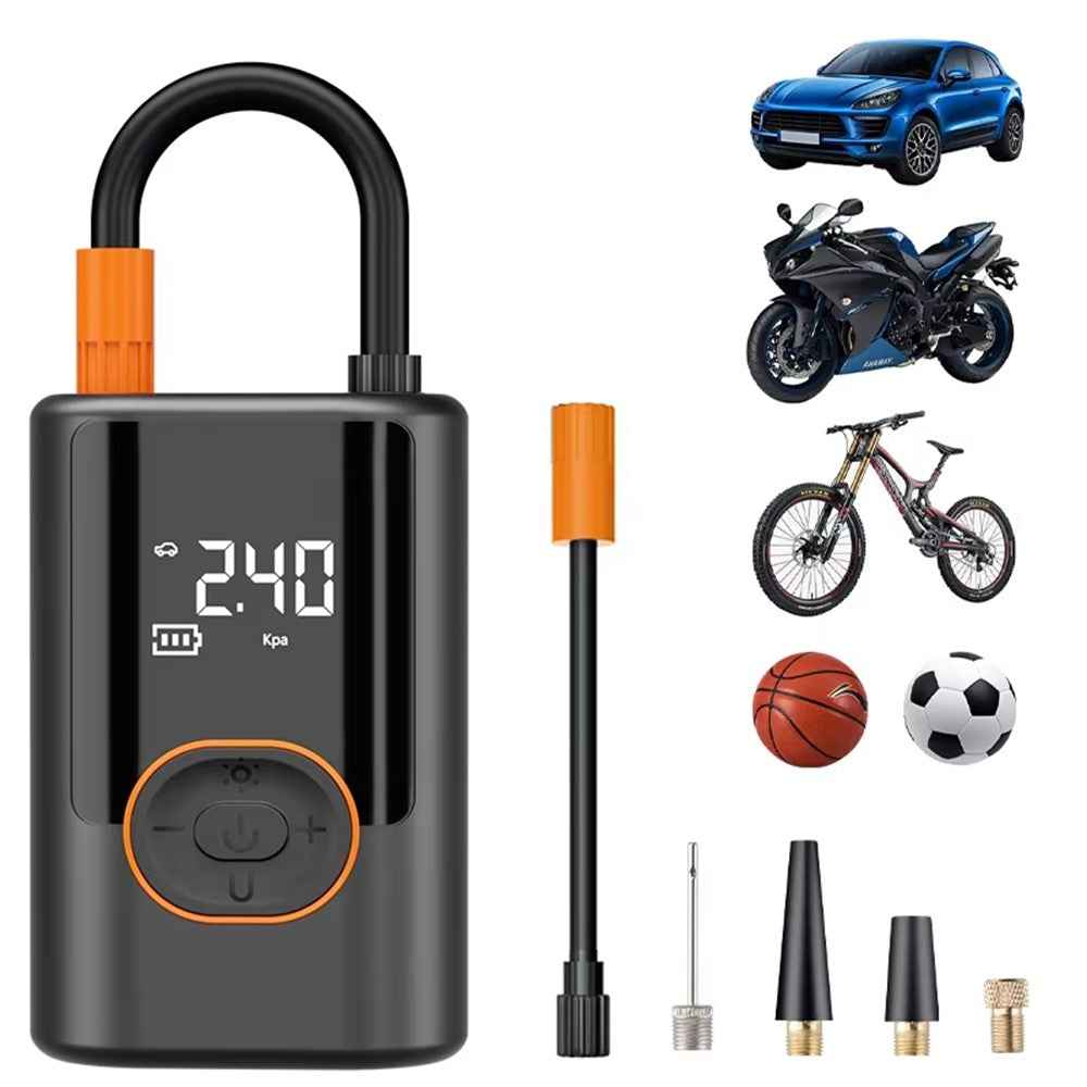 19 Cylinders Portable Wireless Car Tire Inflator Digital Tire Pressure Detection Air Pump with Power Bank Function