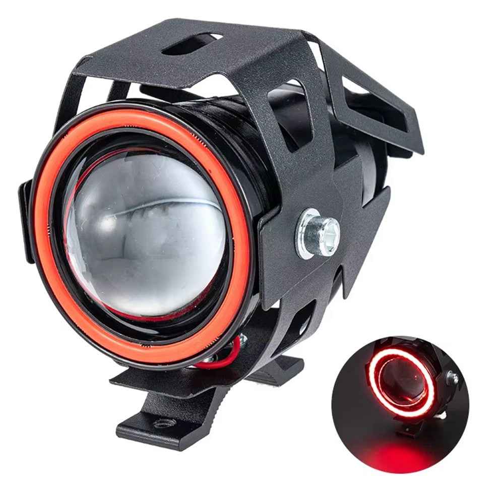 Waterproof Motorcycle Headlight with Bluetooth-Compatible Speaker High Low Beam Fog Light - Orange