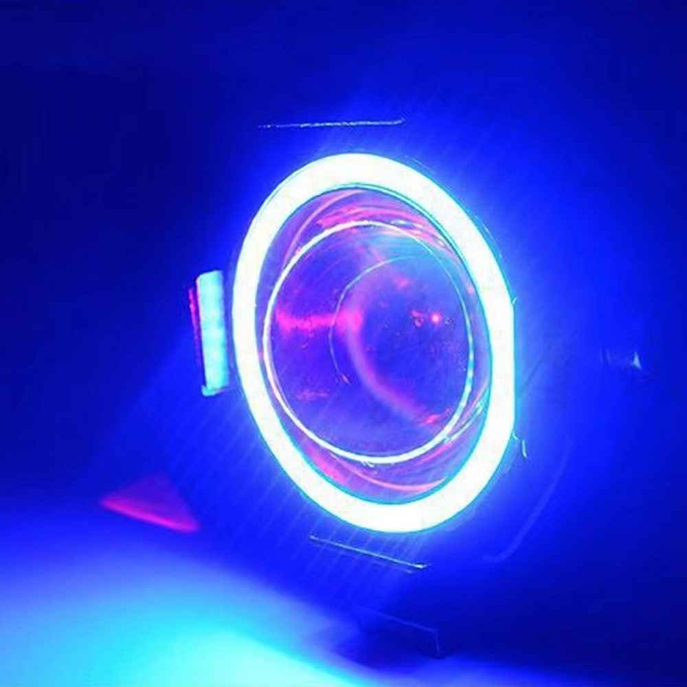 Waterproof Motorcycle Headlight with Bluetooth-compatible Speaker High Low Beam Fog Light - Blue