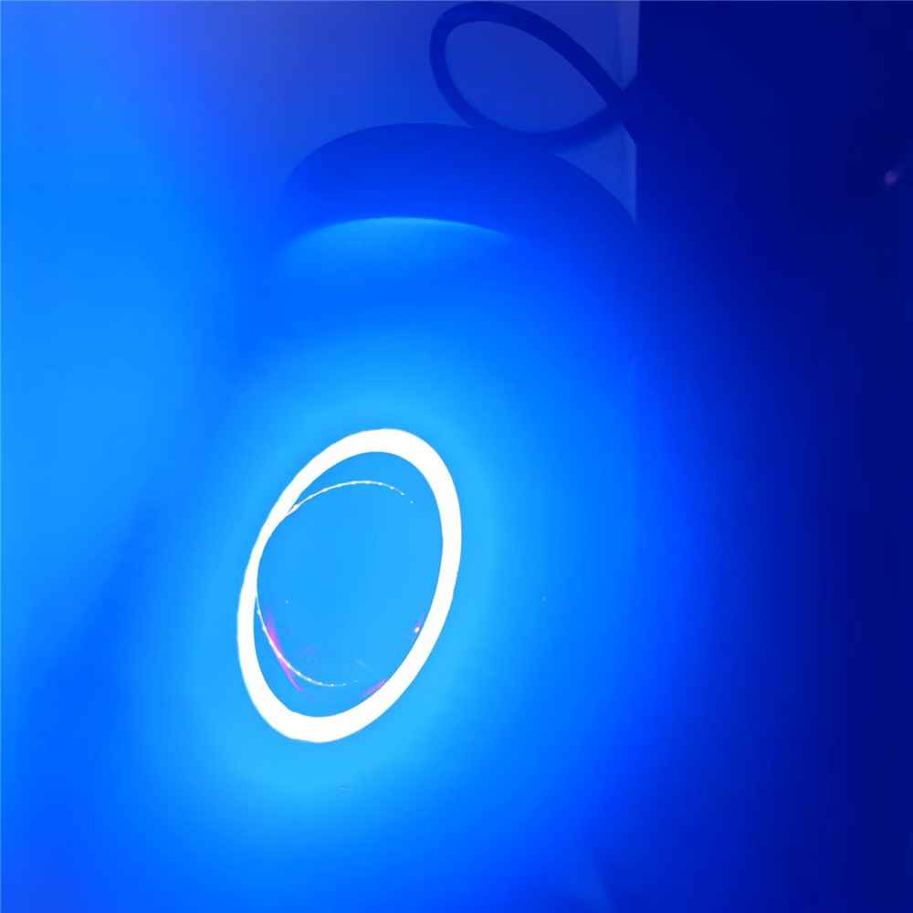 Waterproof Motorcycle Headlight with Bluetooth-compatible Speaker High Low Beam Fog Light - Blue