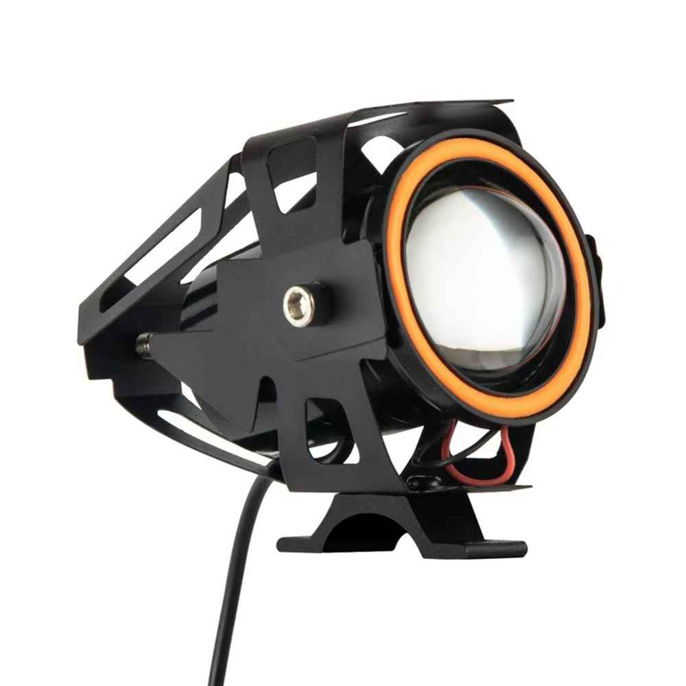 Waterproof Motorcycle Headlight with Bluetooth-compatible Speaker High Low Beam Fog Light - Blue
