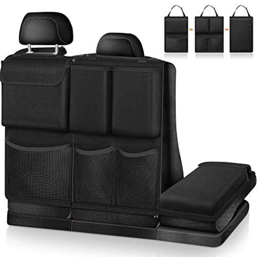 Car Trunk Organizer Sundries Storage Bag Oxford Cloth Multi-Pocket Backseat Hanging Pouch - Black