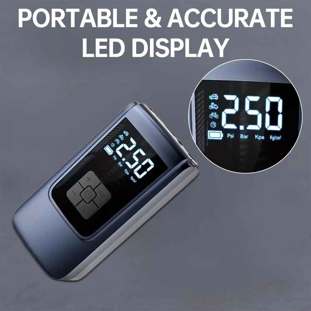 ST-9624A Portable Car Tire Inflator Digital Display Air Compressor Smart Pressure Gauge