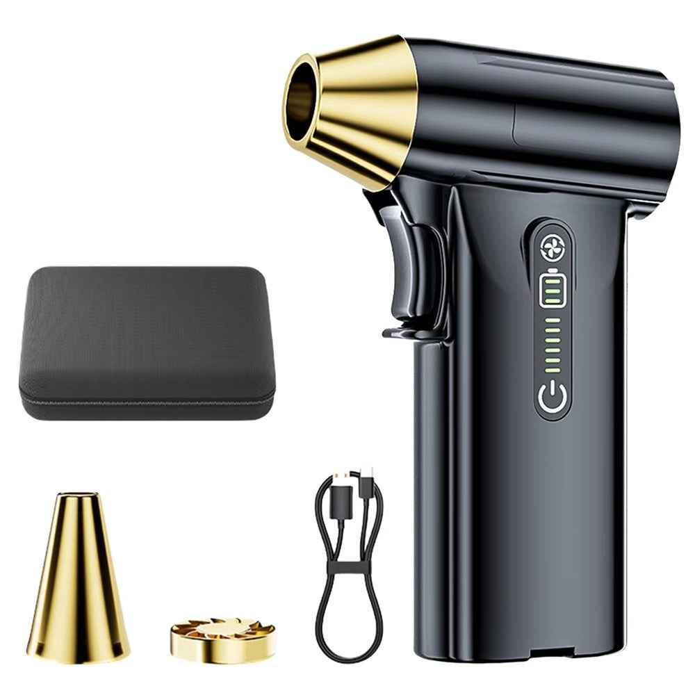 ST-8109 Portable Handheld Wireless Blower 3 Gears Adjustable High Power Car Home Dust Cleaner - Black
