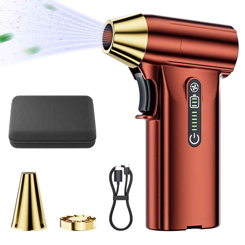 ST-8109 Portable Handheld Wireless Blower 3 Gears Adjustable High Power Car Home Dust Cleaner - Red