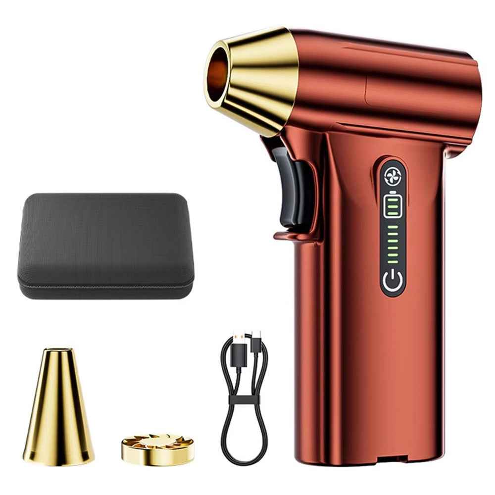 ST-8109 Portable Handheld Wireless Blower 3 Gears Adjustable High Power Car Home Dust Cleaner - Red