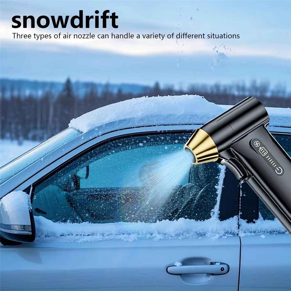 ST-8109 Portable Handheld Wireless Blower 3 Gears Adjustable High Power Car Home Dust Cleaner - Red