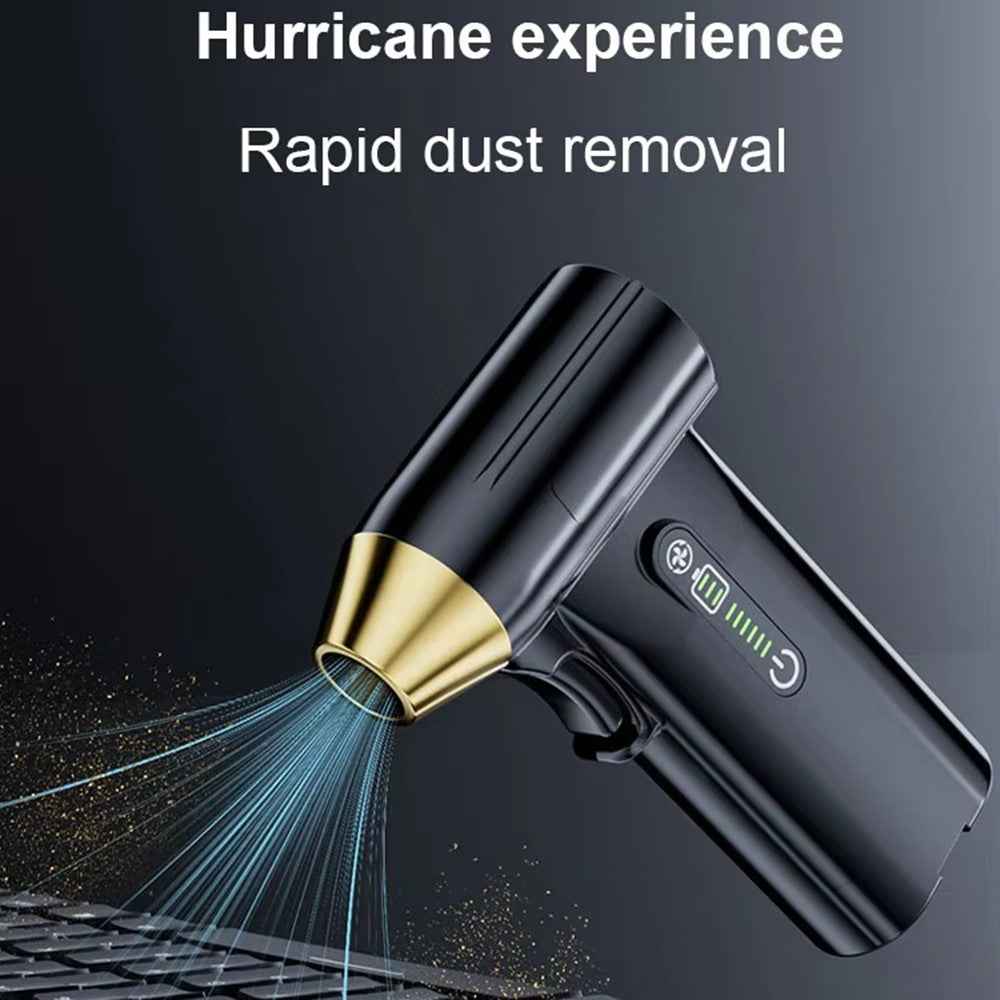 ST-8109 Portable Handheld Wireless Blower 3 Gears Adjustable High Power Car Home Dust Cleaner - Red