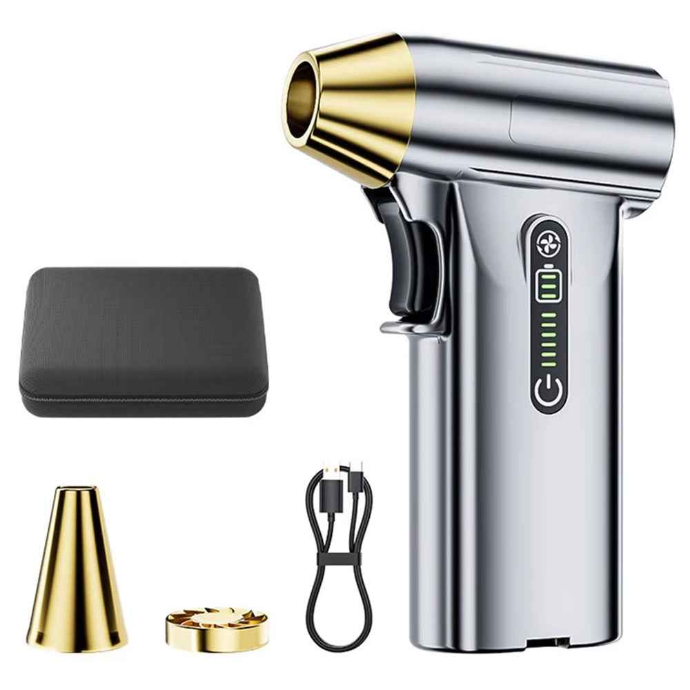 ST-8109 Portable Handheld Wireless Blower 3 Gears Adjustable High Power Car Home Dust Cleaner - Silver