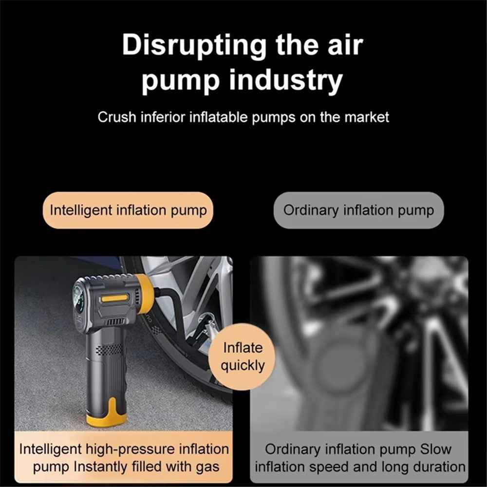 ST-5527 Smart Digital Display Portable Car Air Pump Wireless Electric Handheld Tire Inflator