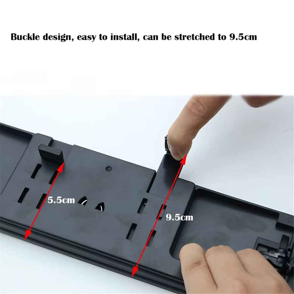 SD-2411 High Definition Glass Universal Tri-Fold Car Rearview Mirror Wide Angle Curved Mirror