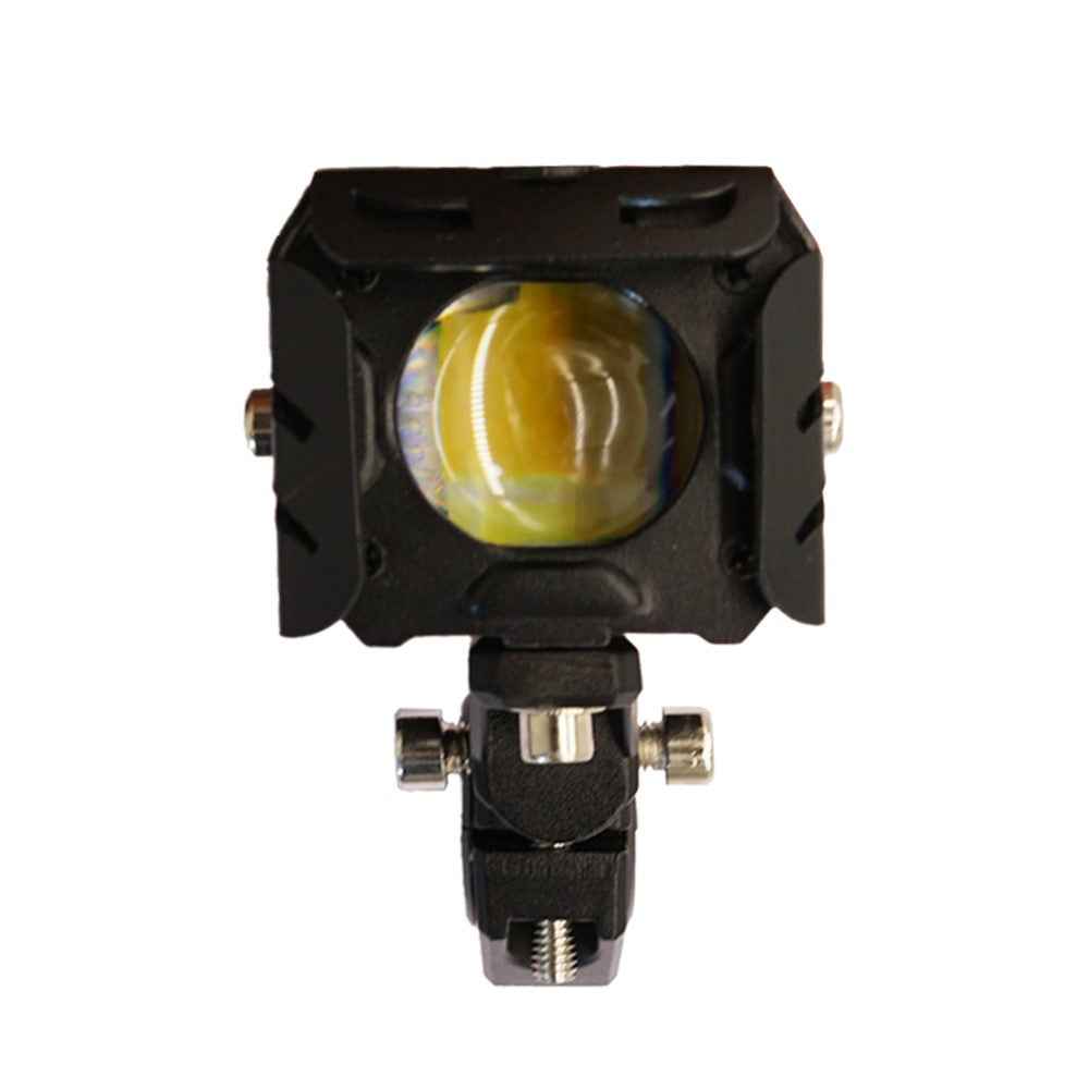 V90 Motorcycle Spotlight 30W IP65 Waterproof Fog Lamp Yellow and White Light Car LED Auxiliary Headlight