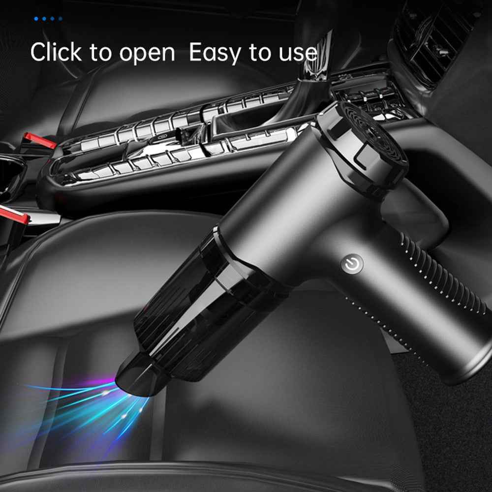 V16D 2 in 1 Car Vacuum Cleaner Powerful Suction Rechargeable Handheld Dust Blower with 7 Nozzles