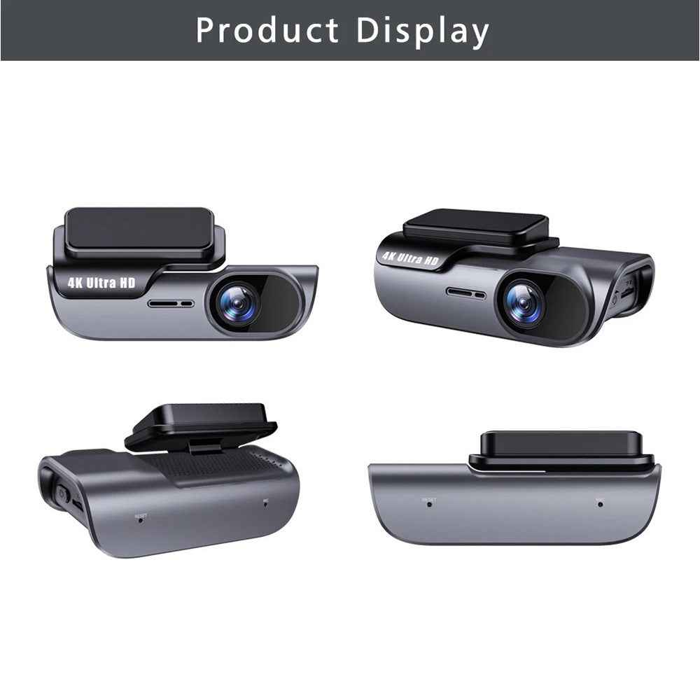 K05 4K High Definition WiFi Dash Cam Wide Angle Lens Night Vision Car Driving Recorder, Cigarette Lighter Power
