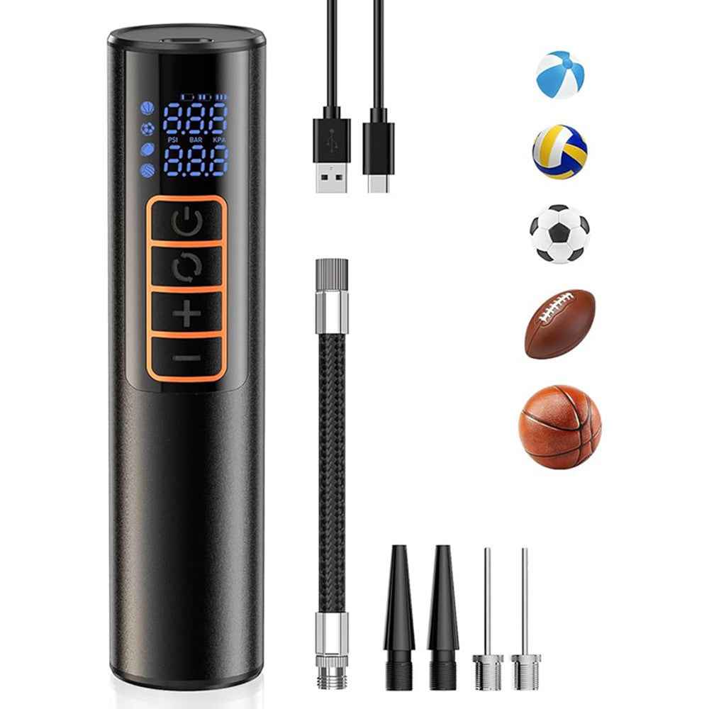 P101 Multifunction Portable Wireless Air Pump Digital Display Car Tire Inflator with LED Light