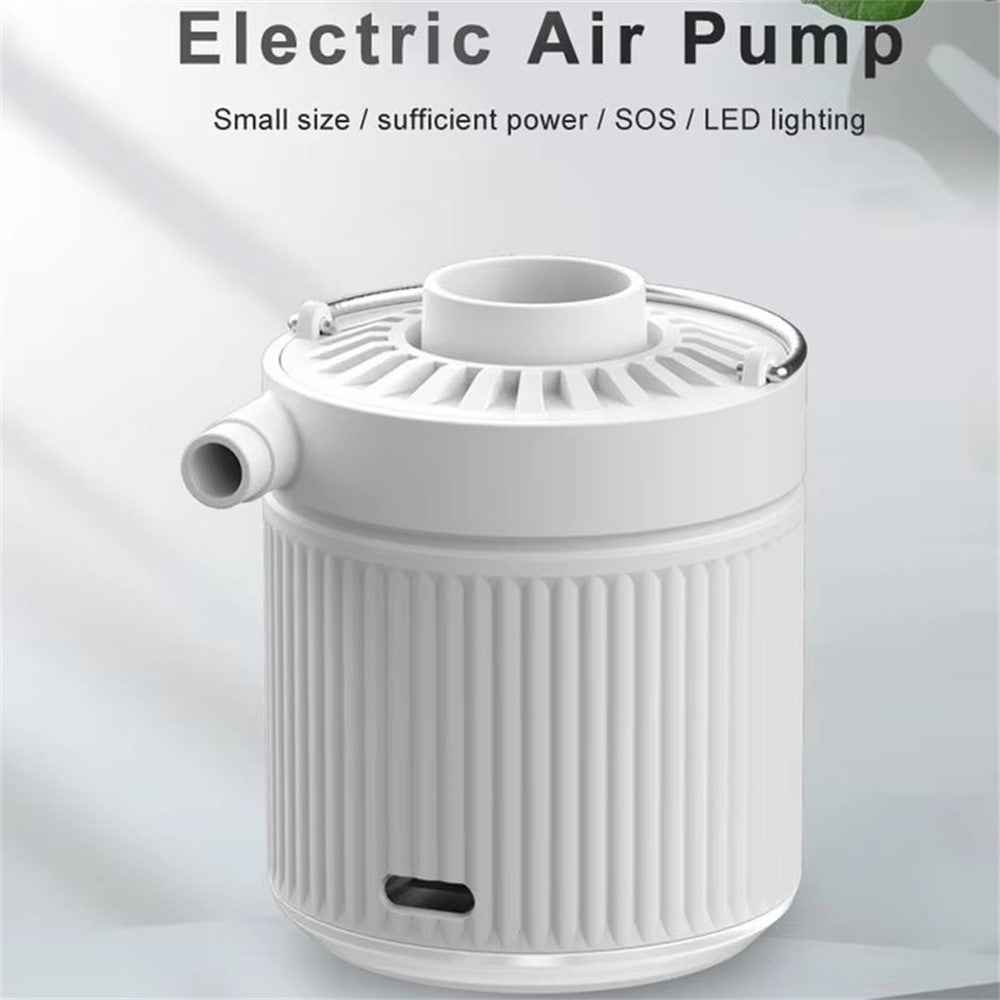 H9726 35W 3.5kPa Mini Electric Inflator with LED Light Portable Wireless Air Pump for Swimming Rings Air Beds