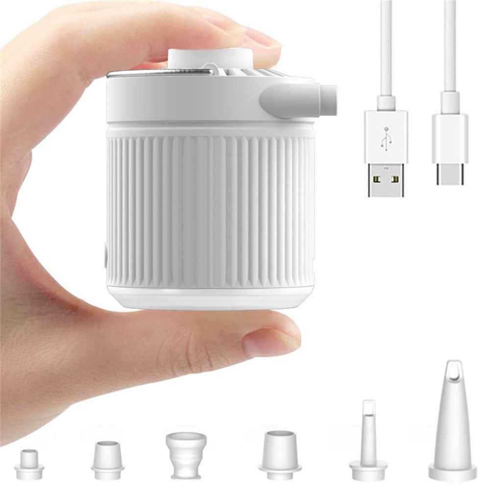 H9726 35W 3.5kPa Mini Electric Inflator with LED Light Portable Wireless Air Pump for Swimming Rings Air Beds