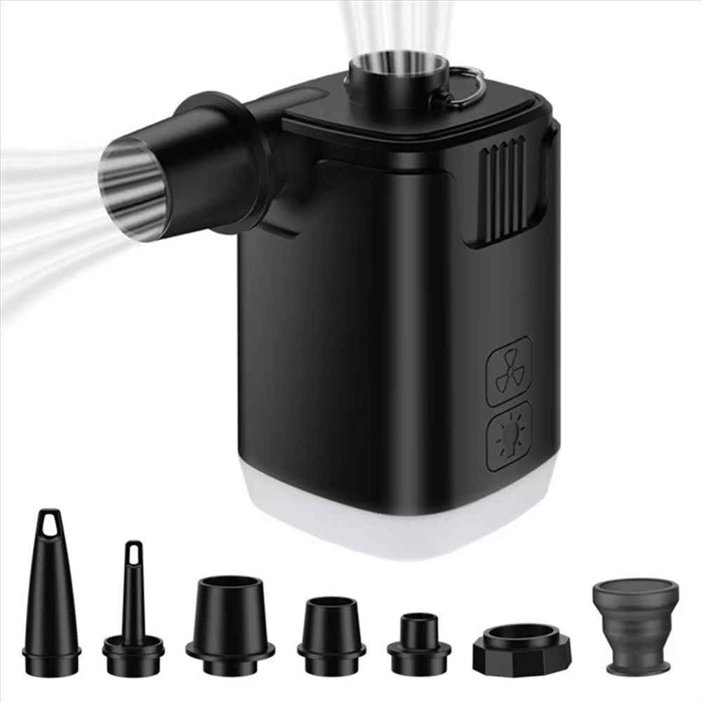 H9727 Multifunction Mini Inflator Portable Wireless Air Pump with LED Light and Power Bank Function