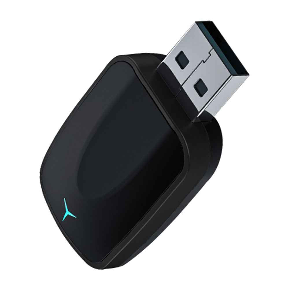 AB051E 2 in 1 CarPlay Android Auto Wireless Adapter Bluetooth-Compatible WiFi Connection USB Dongle - Black