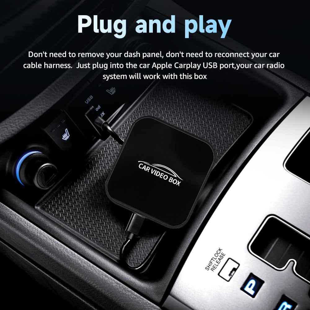AB038 2+16GB Andriod 12.0 CarPlay Android Auto 3 in 1 Smart Multimedia Adapter Wireless Video Box Support Netflix Youtube