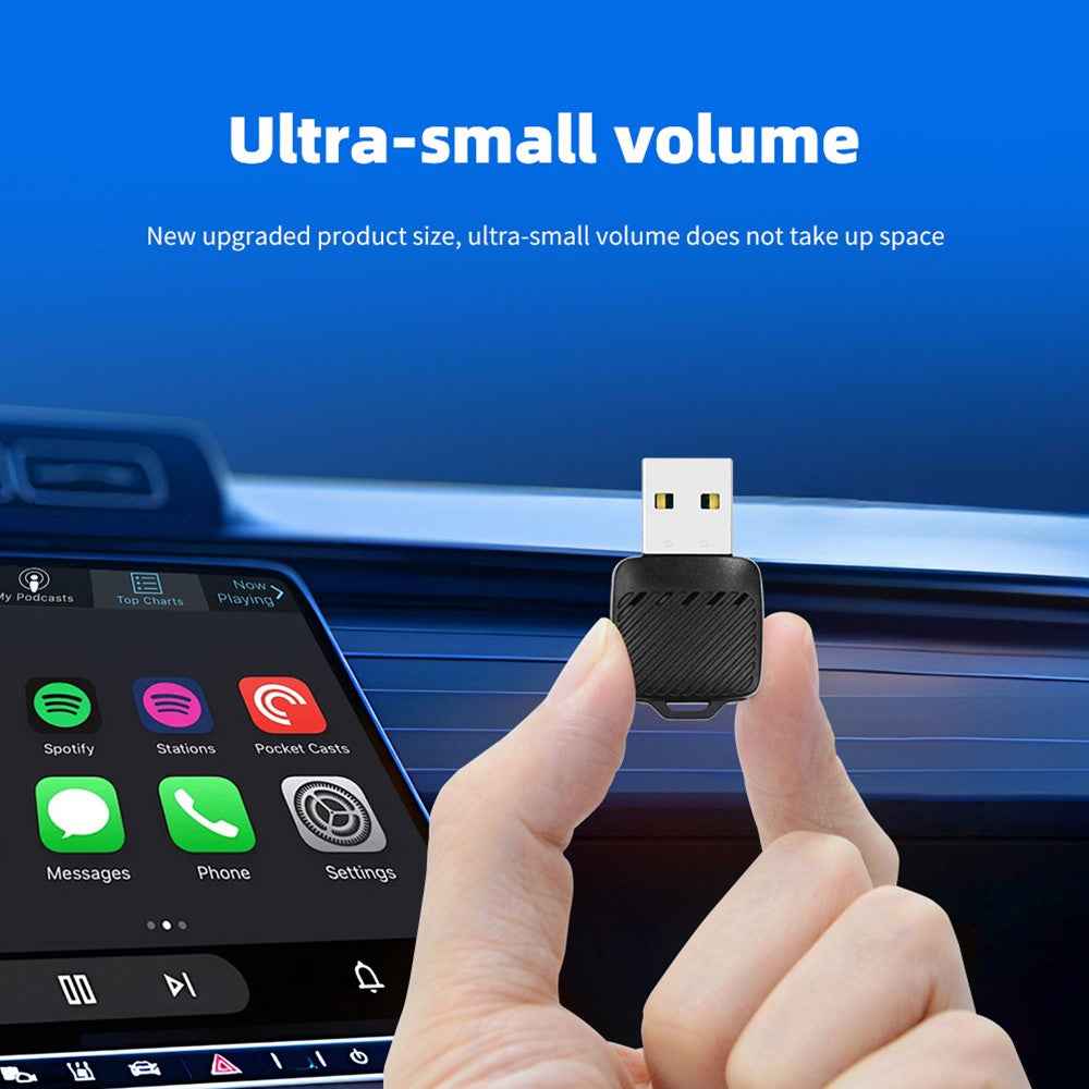EC03 USB Mini Wired to Wireless CarPlay Box Android Auto 2 in 1 Car Connectivity Adapter