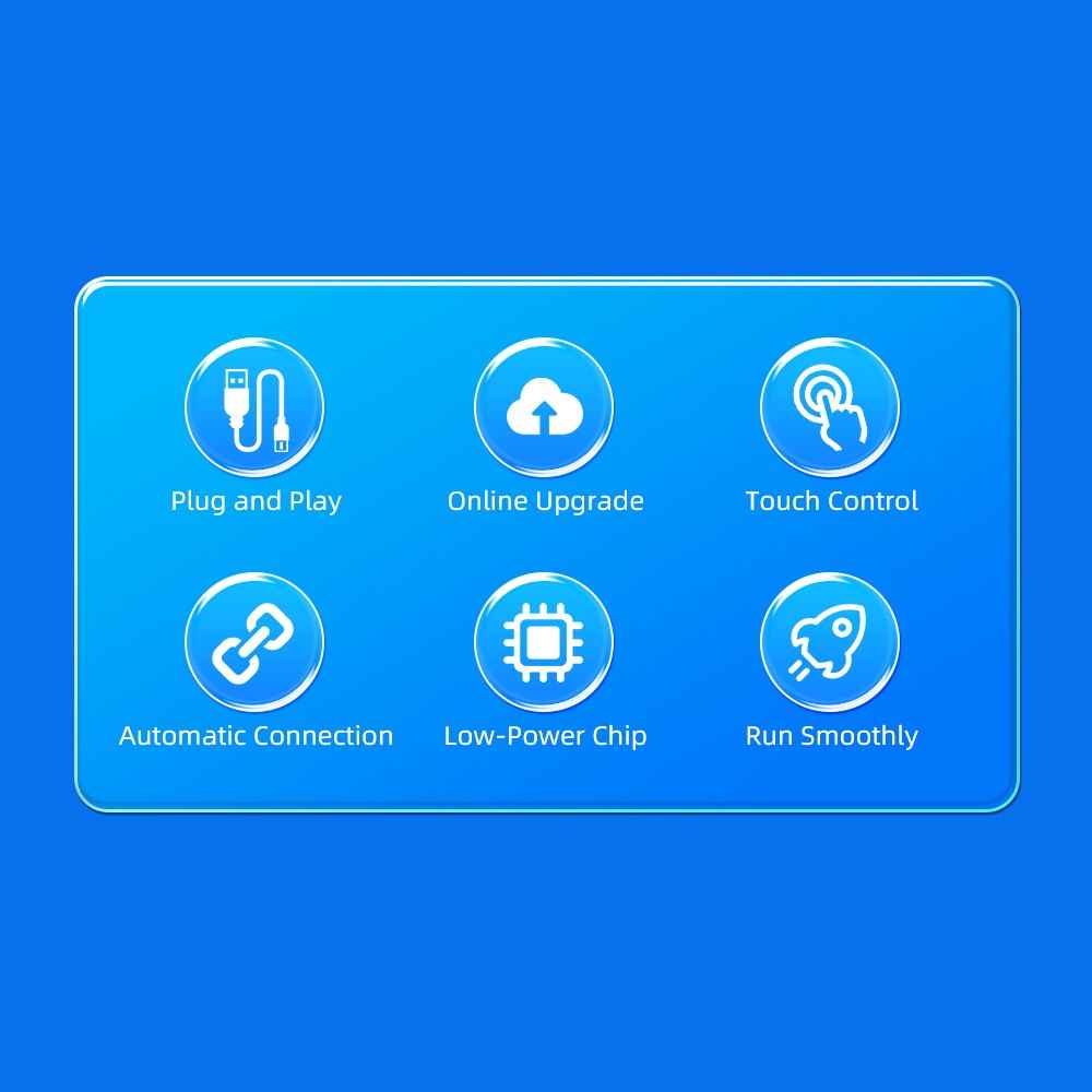 EC04-B Carplay Android Auto Wired to Wireless Adapter Car Converter Box