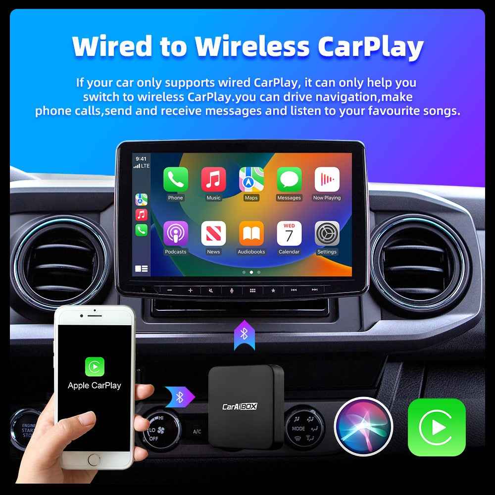 EC04-C Carplay / Android Auto Adapter Wired to Wireless Car Converter Smart Box