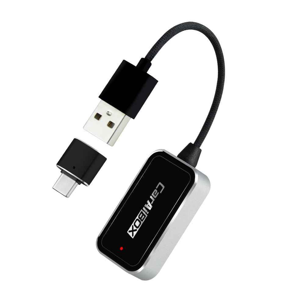 EC09-X-C Carplay Android Auto Box 2 in 1 Wired to Wireless Vehicle Connectivity Converter