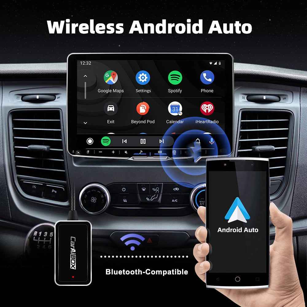 EC09-X-C Carplay Android Auto Box 2 in 1 Wired to Wireless Vehicle Connectivity Converter