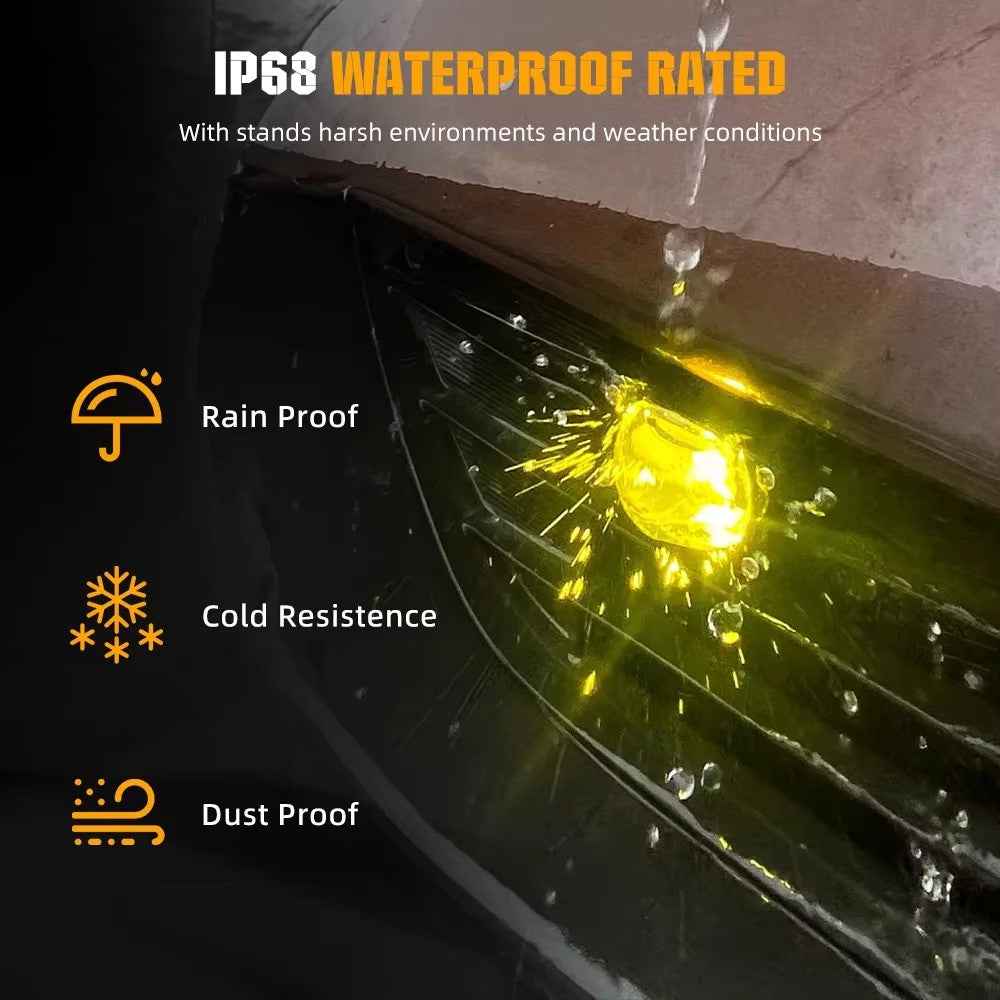 V82 1 Pair 180W 38000LM Motorcycle LED Headlight with Cooling Fan Waterproof High Low Beam Car Front Lamp
