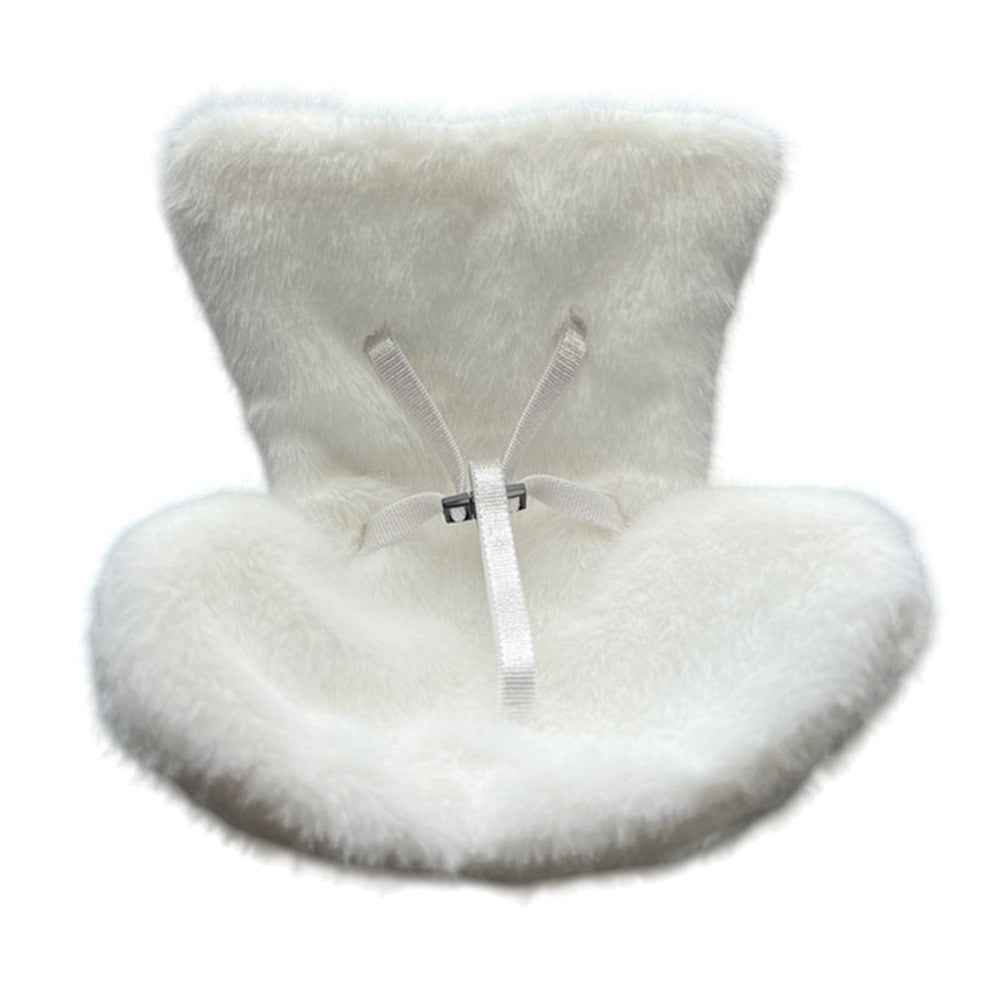 For Labubu Plush Doll Furry Car Vent Clip Holder Safety Seat 15-17cm Mini Figurines Display Stand - Beige