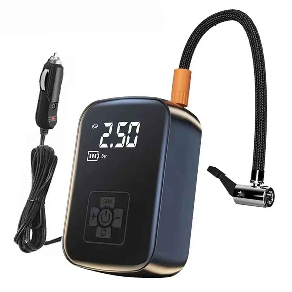 100W 150PSI Car Tire Inflator Digital Display Portable Electric Air Compressor for Motorcycle / Bike / Ball