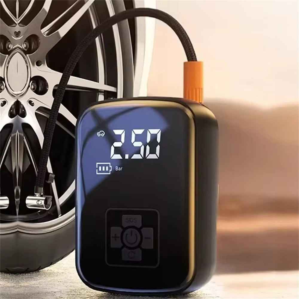 100W 150PSI Car Tire Inflator Digital Display Portable Electric Air Compressor for Motorcycle / Bike / Ball
