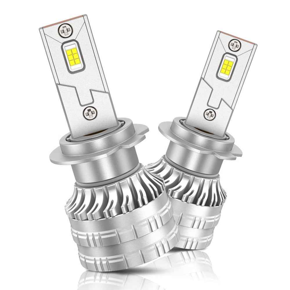 K9S 1 Pair H7 LED Headlight Bulbs 6000K IP68 Waterproof Aluminum Alloy Car Headlamps