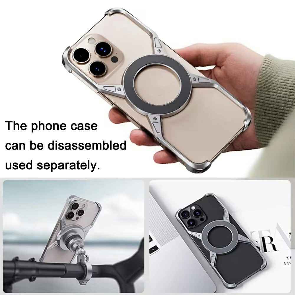 Z10 For iPhone 16 Pro Max Motorcycle Mount Magnetic Phone Holder Anti Shake Cycling Bracket