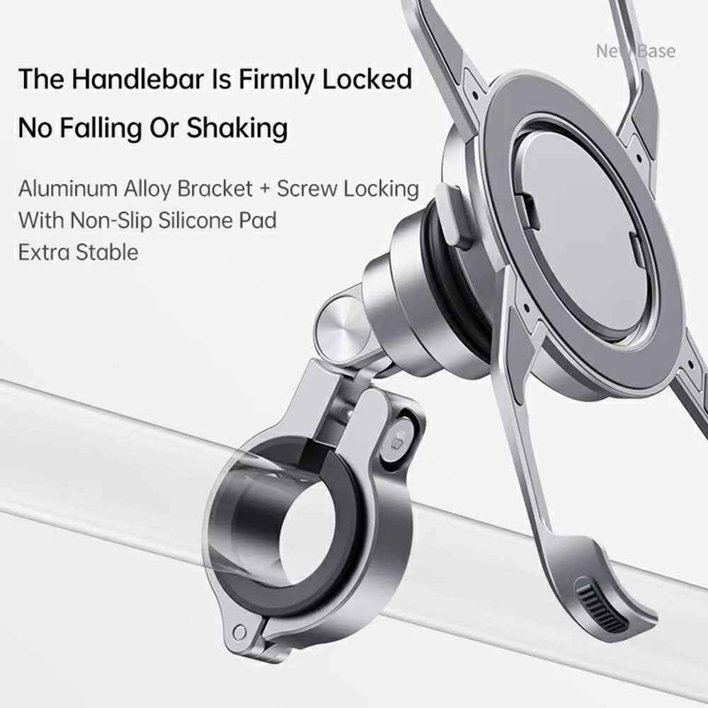 Z10 For iPhone 16 Pro Max Motorcycle Mount Magnetic Phone Holder Anti Shake Cycling Bracket