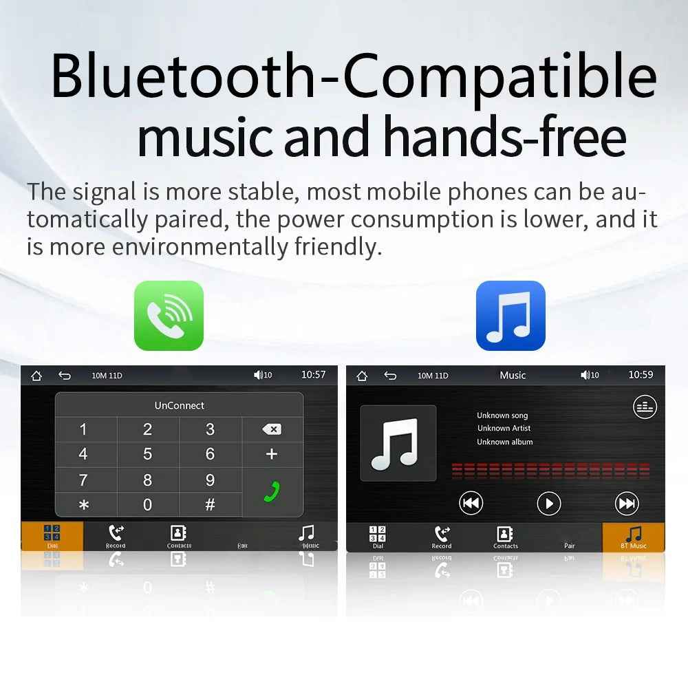 B600A 7 Inch Portable Wireless CarPlay with AHD Function Multiple Media Support Car MP5 Player (No Camera)