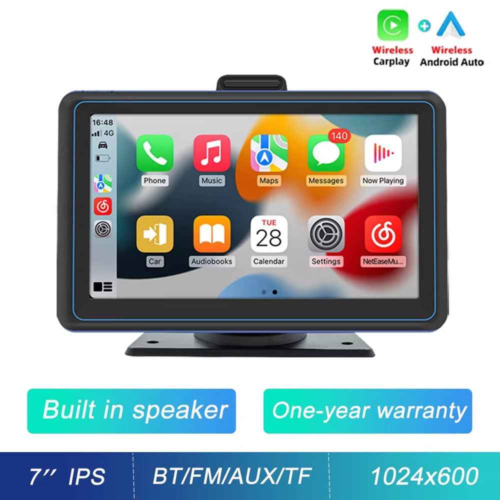 B5307 Wireless CarPlay 7 Inch HD Screen Portable Car Navigation Bluetooth-compatible MP5 Player